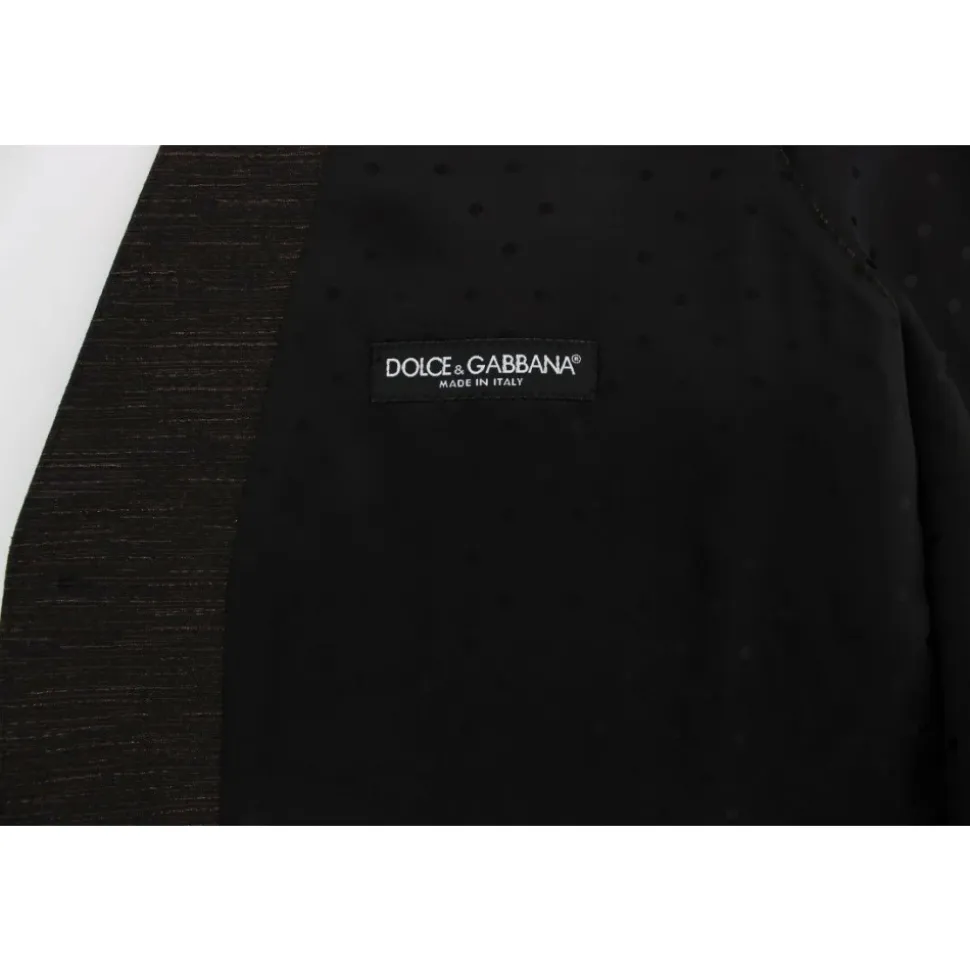 Elegante Braun-Schwarz Wollmischung Kleiderweste