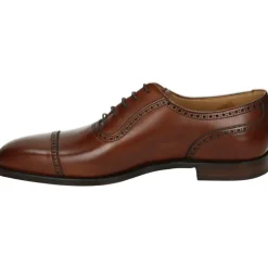 Elegante Cognac Leder Business Schuhe