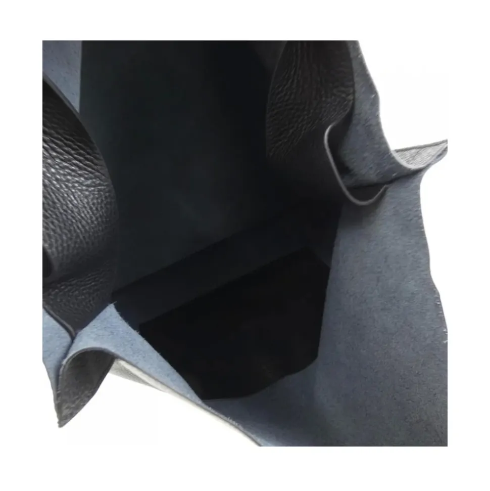 Elegante Handtasche aus Schwarzem Hirschleder
