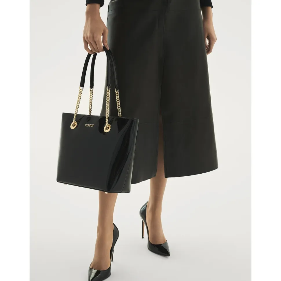 Elegante Lackpumps in Schwarz