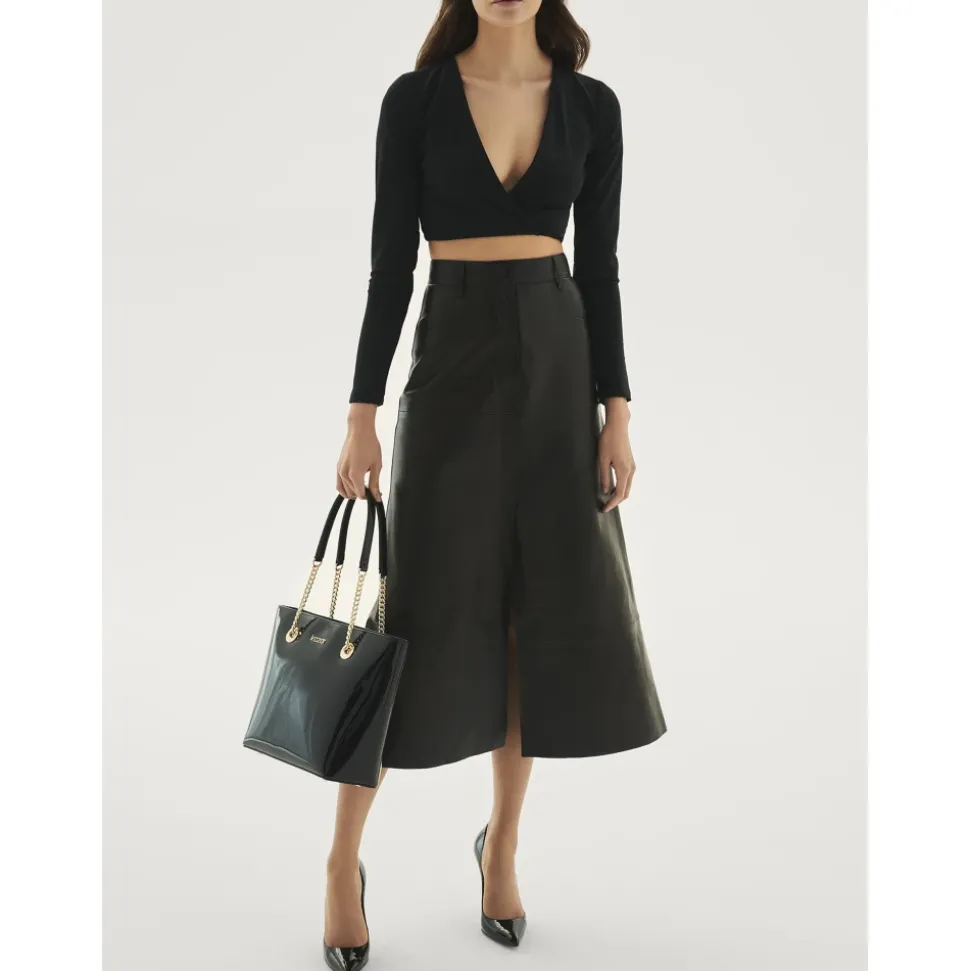 Elegante Lackpumps in Schwarz