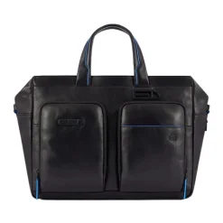 Elegante Leder Dokumentenhalter mit Laptopfach
