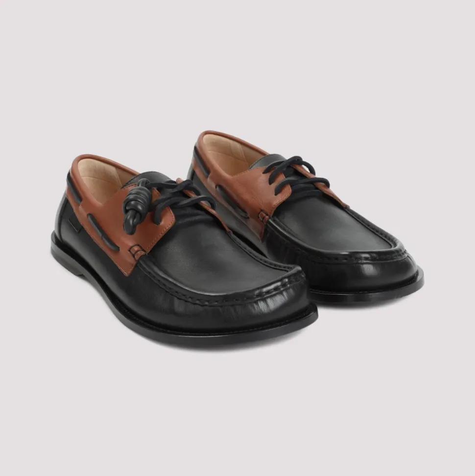 Elegante nude Lederloafer