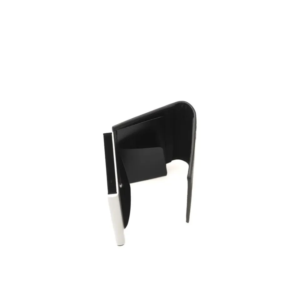 Elegante Schwarze Lederbrieftasche
