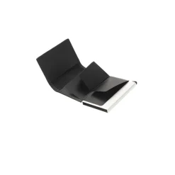 Elegante Schwarze Lederbrieftasche
