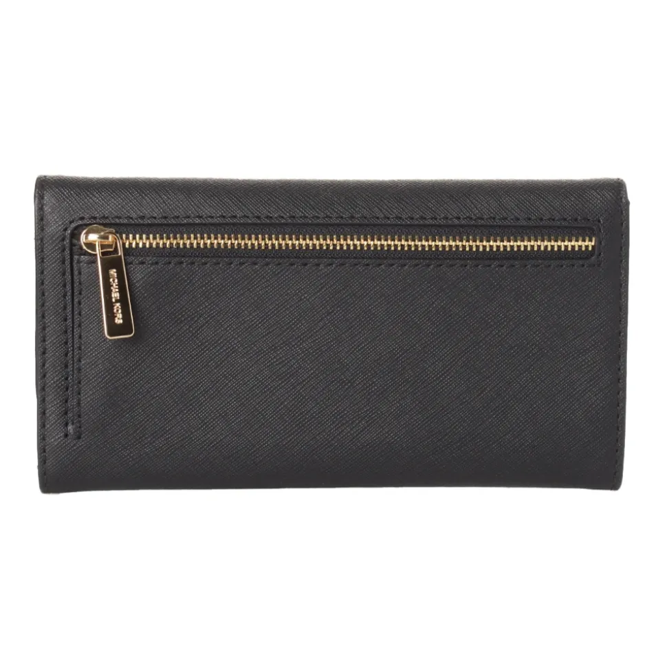 Elegante strukturierte Brieftasche mit Druckknopf
