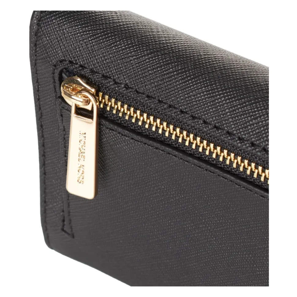 Elegante strukturierte Brieftasche mit Druckknopf