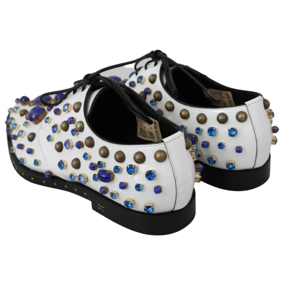 Elegante weie Lederschuhe mit Kristallen