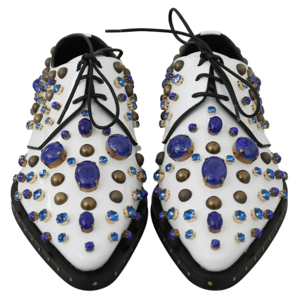 Elegante weie Lederschuhe mit Kristallen