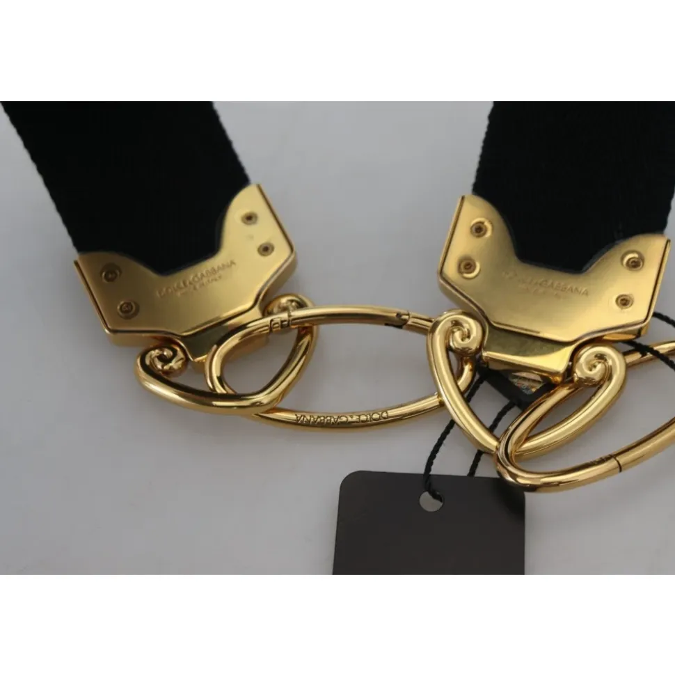 Eleganter Gold-Schwarzer Schultergurt