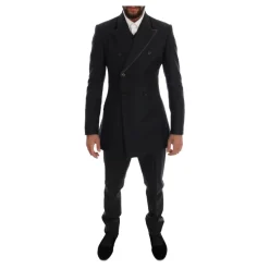 Eleganter Grauer Woll-Doppelreiheranzug