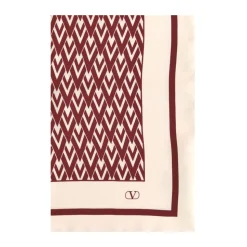 Eleganter Seidenschal mit VLogo-Druck