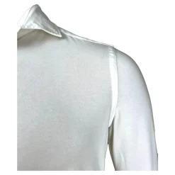 Elegantes weißes Jerseyhemd