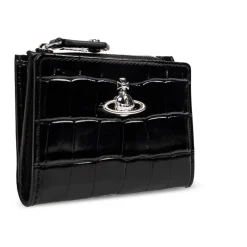 Embossed Croc Slim Kreditkartenetui