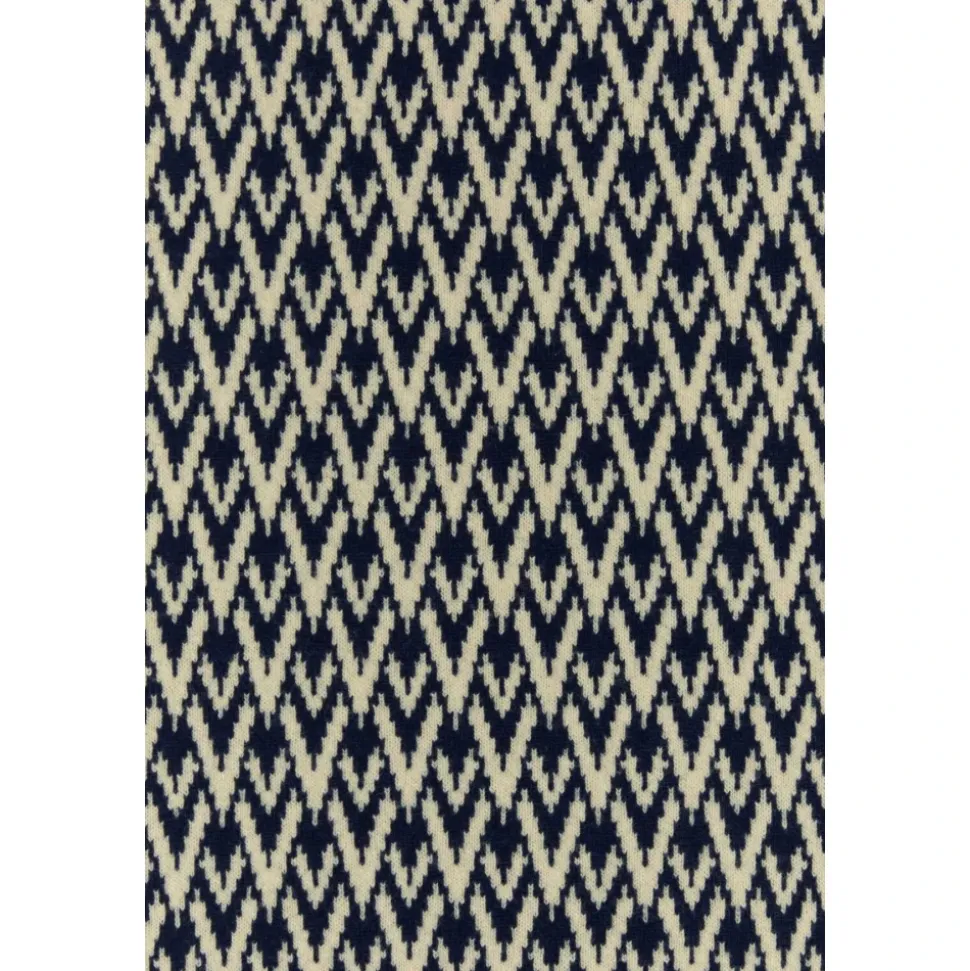 Embroidered Wool Toute La V Scarf