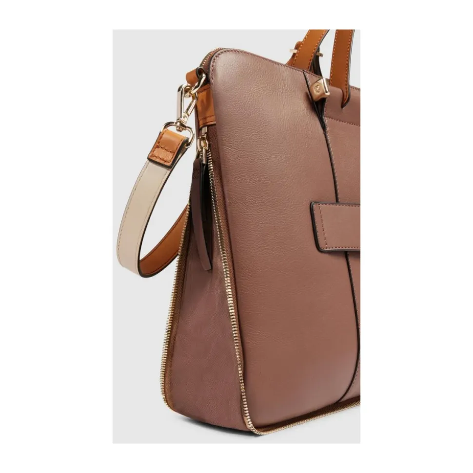 Erweiterbare, schmale Damen Laptoptasche mit iPad®-Fach, stoßfest ausgepolstert und RFID-geschützt