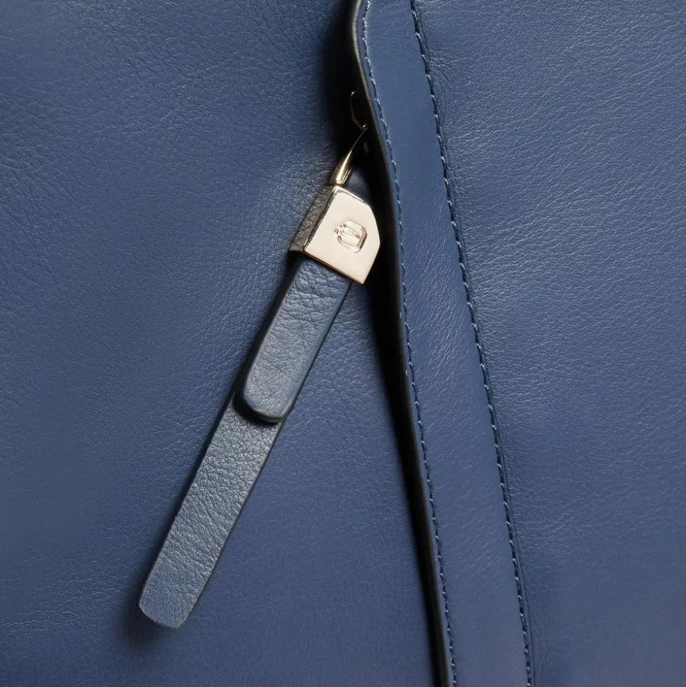 Erweiterbare, schmale Damen Laptoptasche mit iPad®-Fach, stoßfest ausgepolstert und RFID-geschützt