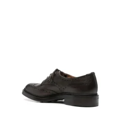 Espresso Gebrannte Schnürschuhe