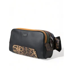 Exotische Leopardenleder-Gürteltasche