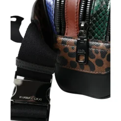 Exotische Leopardenleder-Gürteltasche