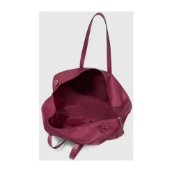 Faltbare Reisetasche Damen aus Stoff und Leder mit Tasche für Piquadro Smart Tracker