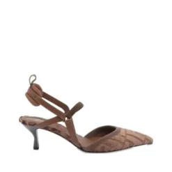 FF-Logo Slingback-Pumps mit Absatz