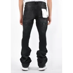 Flare Skinny Jeans mit Knopfverschluss