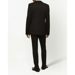 Formeller Blazer, Schwarze Einreihige Abendjacke
