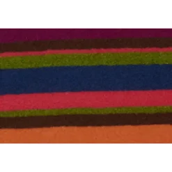 Fuchsia Gestreifter Fleece-Strampler