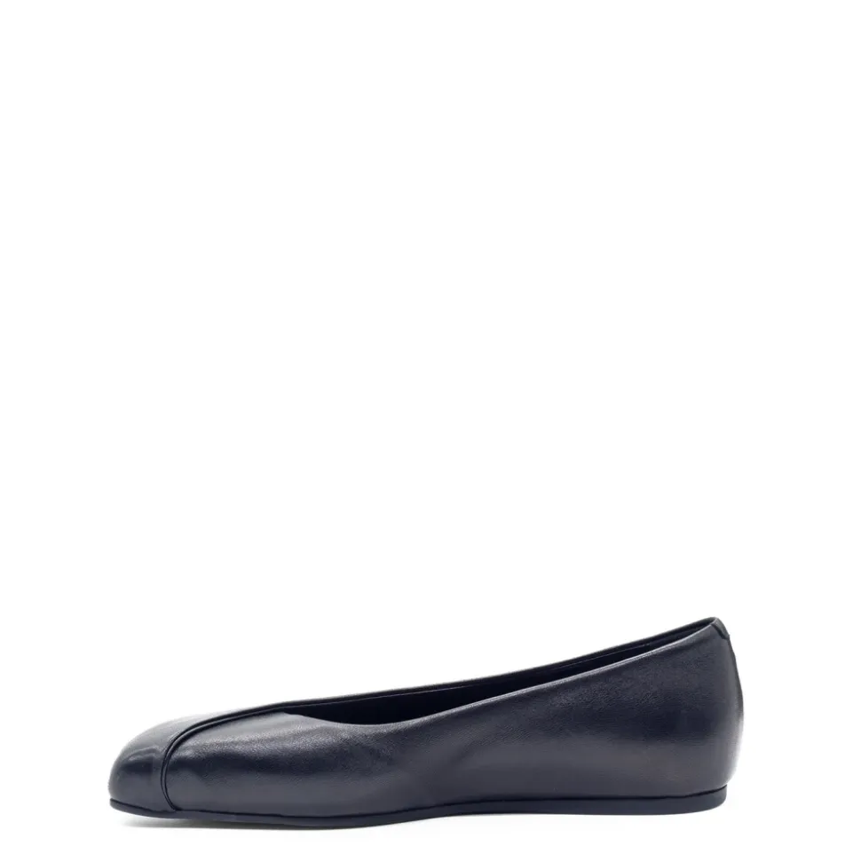 G34 Square – Schwarze gefaltete Ballerina