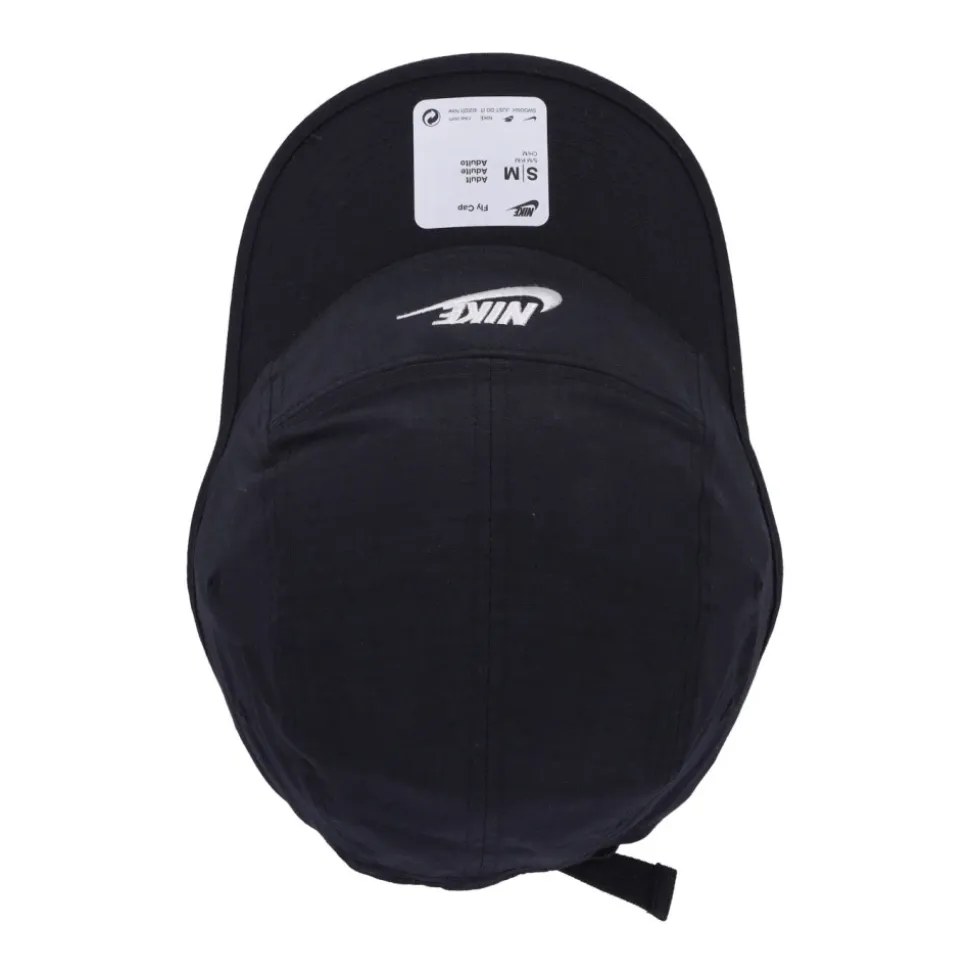 Gebogener Schirm Fly Cap Schwarz/Weiß