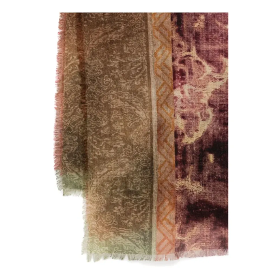 Gedruckter Kaschmirschal in Multicolor