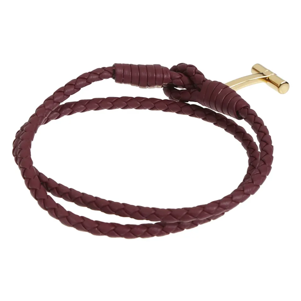 Geflochtenes Leder T Armband