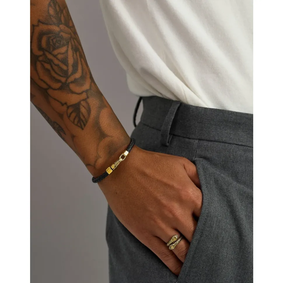 Geflochtenes Lederarmband