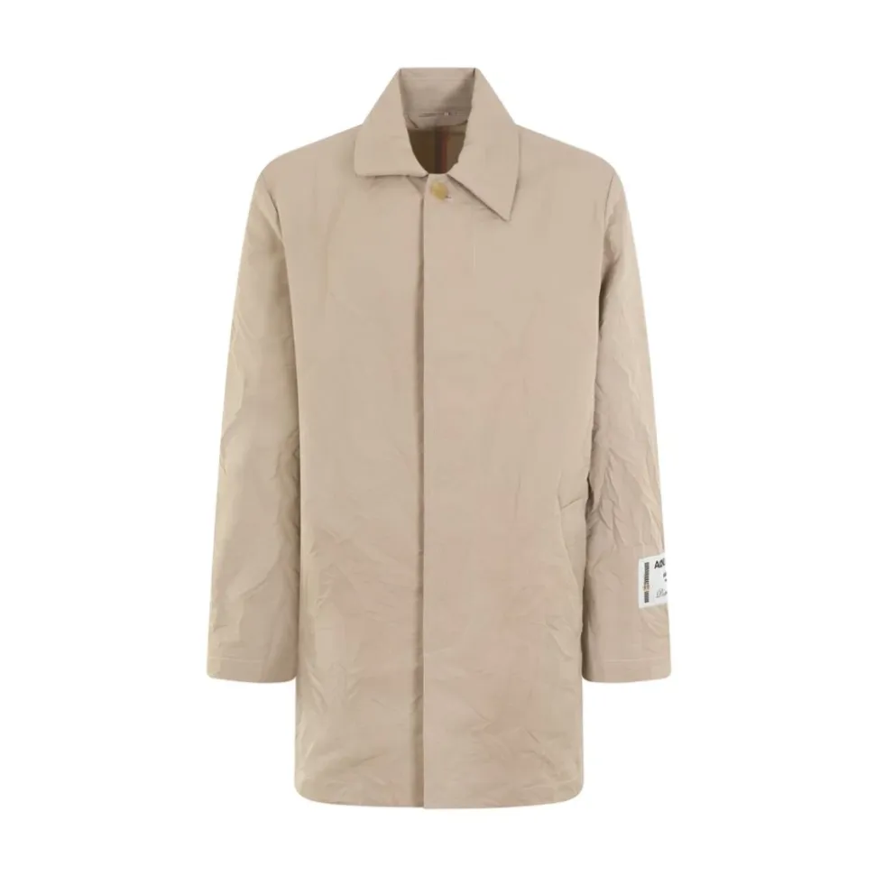 Geknitterter Trenchcoat