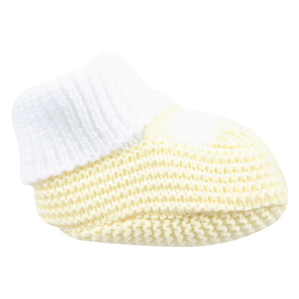 Gelbe Baumwoll Babyschuhe