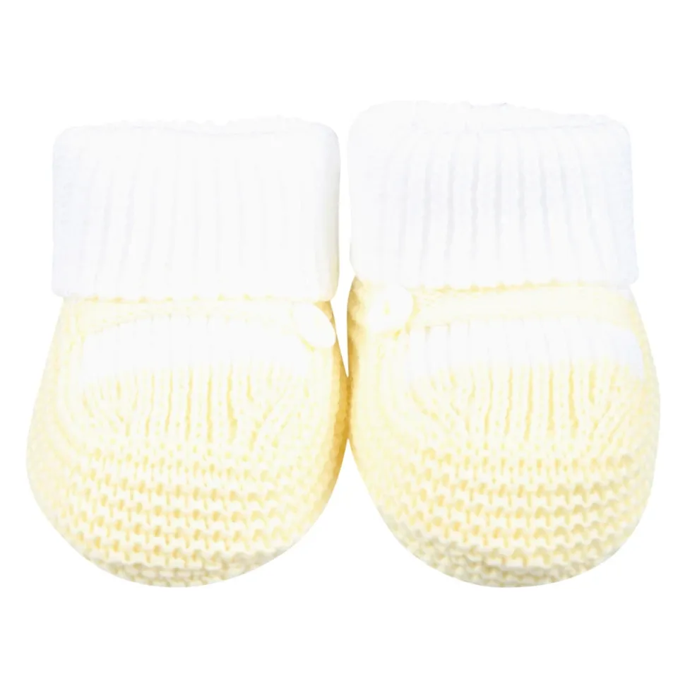Gelbe Baumwoll Babyschuhe