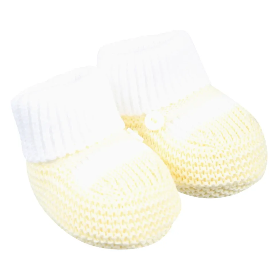 Gelbe Baumwoll Babyschuhe