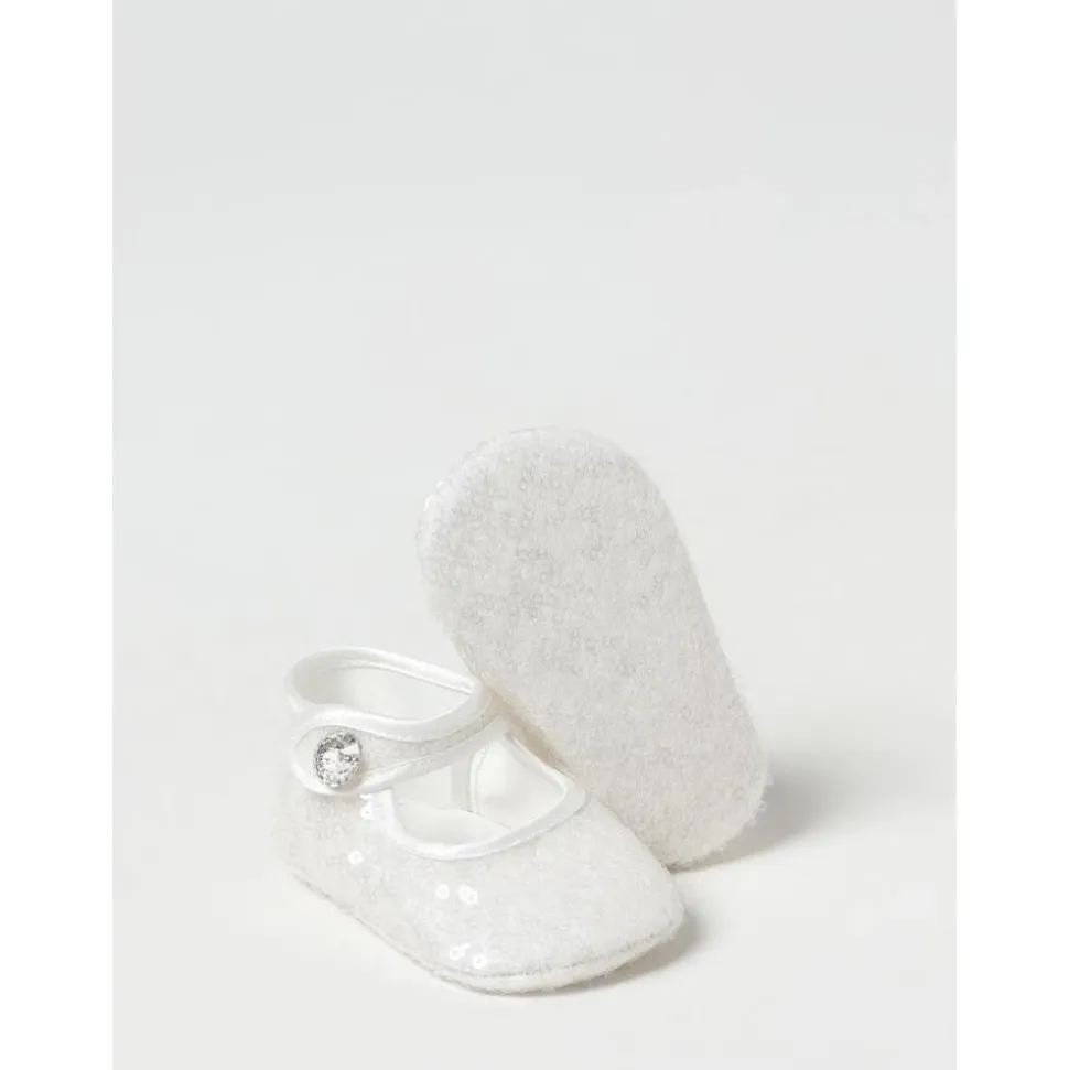 Gelbe Pailletten Babyschuhe