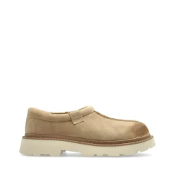 Gelbe Wildleder Lug Loafer Schuhe