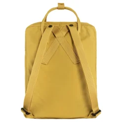 Gelber Stoffrucksack mit Mehreren Taschen