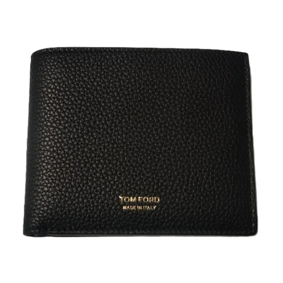Genarbtes Leder Klassisches Bifold Portemonnaie