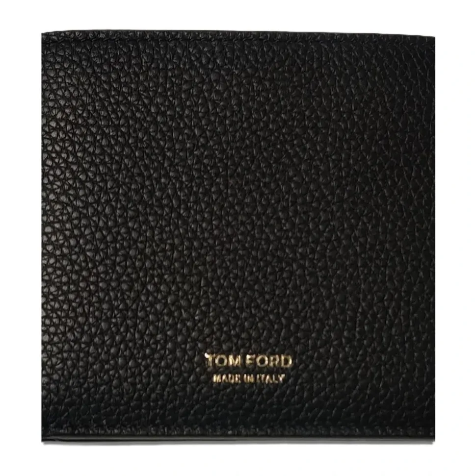 Genarbtes Leder Klassisches Bifold Portemonnaie
