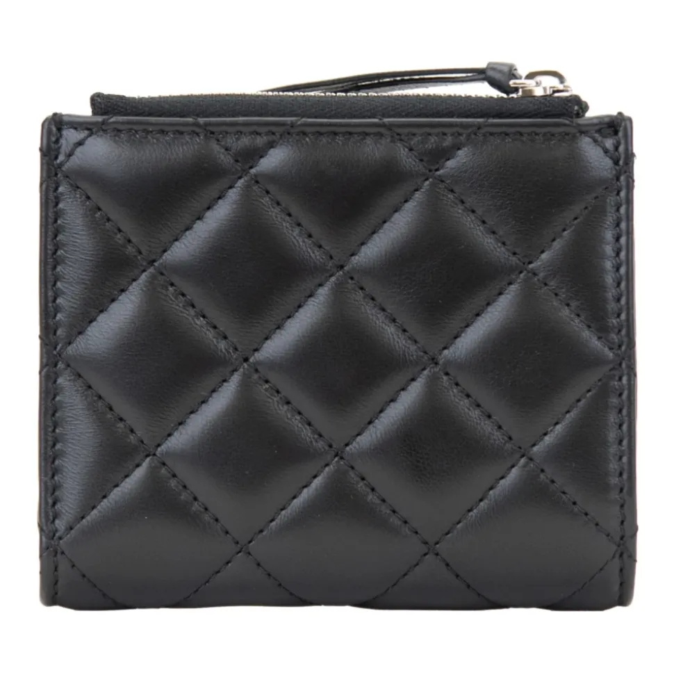 Gepolsterte Leder-Damenbrieftasche