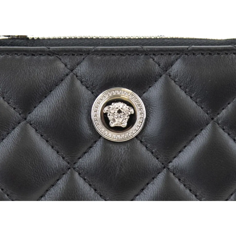 Gepolsterte Leder-Damenbrieftasche