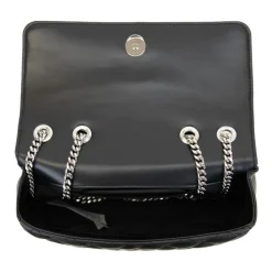 Gepolsterte Leder-Schultertasche Magnetischer Verschluss