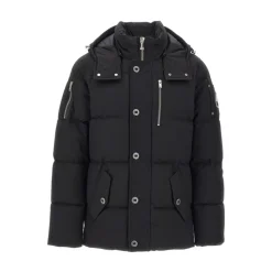 Gepolsterte Schwarze Oberbekleidung mit Abnehmbarer Kapuze