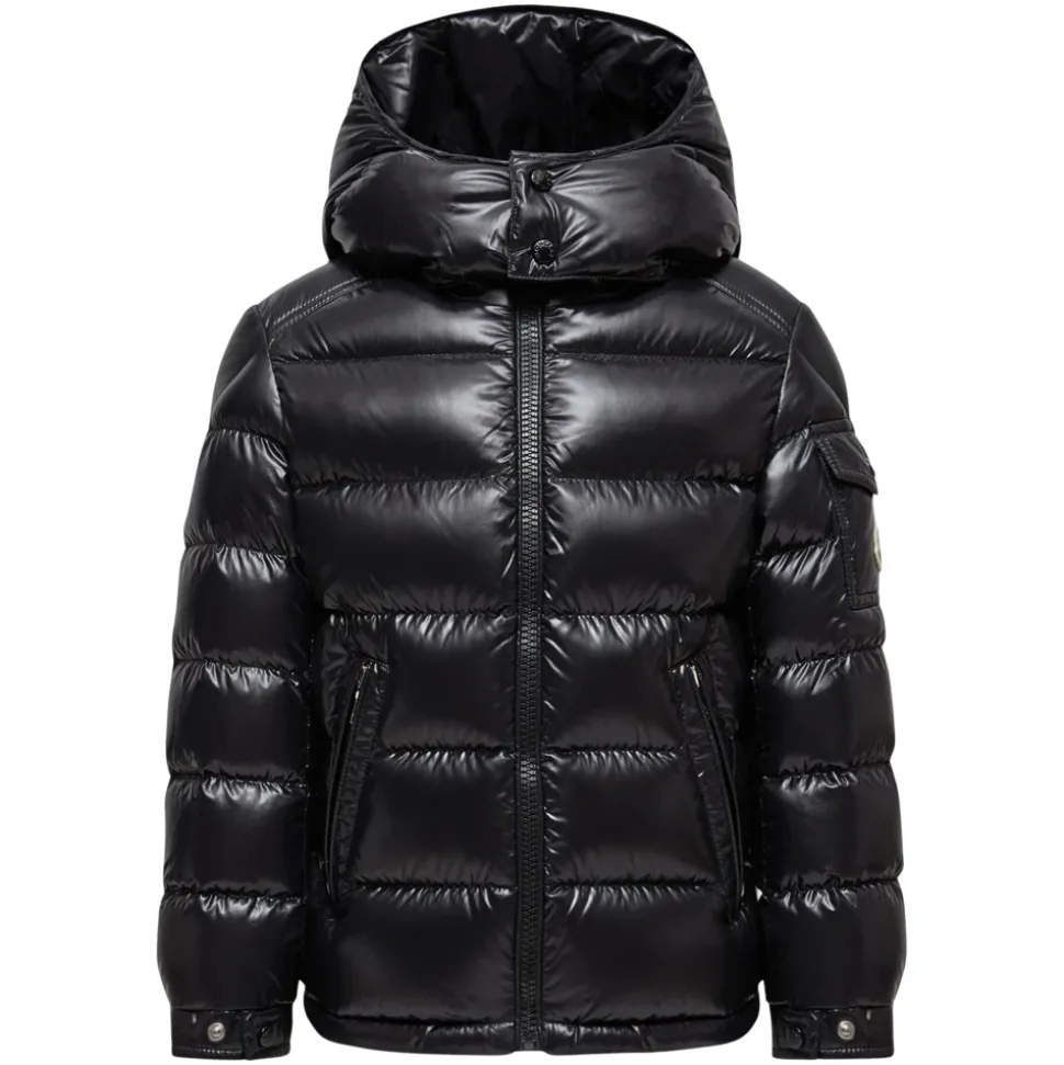 Gepolsterte Schwarze Steppjacke für Kinder
