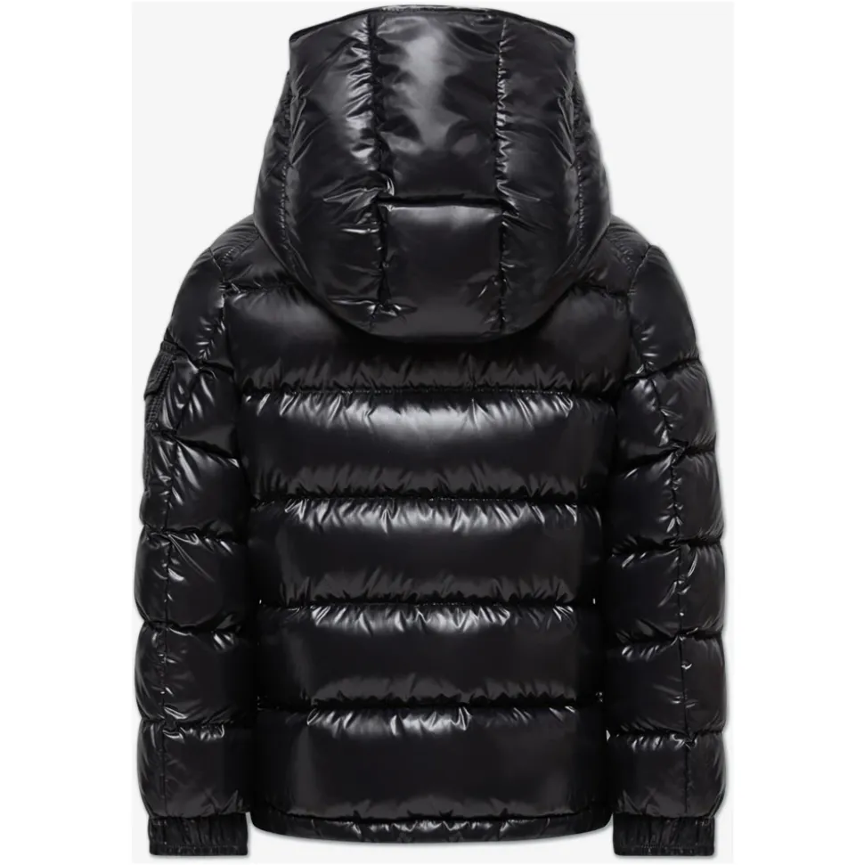 Gepolsterte Schwarze Steppjacke für Kinder