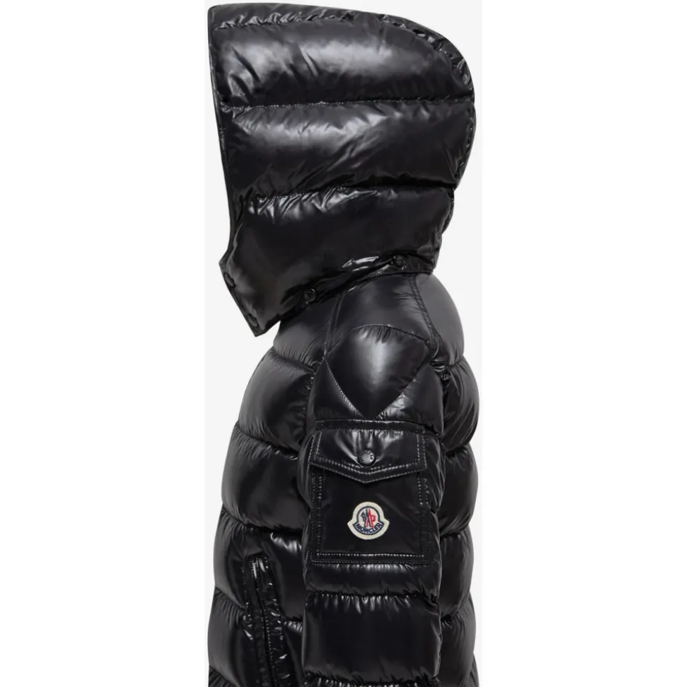 Gepolsterte Schwarze Steppjacke für Kinder